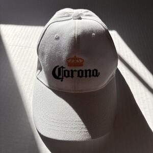 Corona‎ Hat Cap White Strapback Adjustable Unisex Baseball